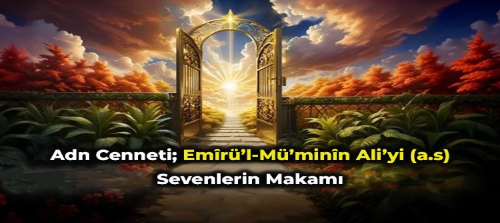 Adn Cenneti; Emîrü’l-Mü’minîn Ali’yi (a.s) Sevenlerin Makamı
