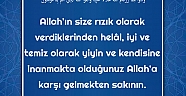 Helâl Rızık ve Allah’a Karşı Takvâ