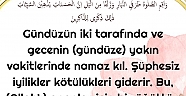 Namaz ve İyilik Kötülüğü Siler